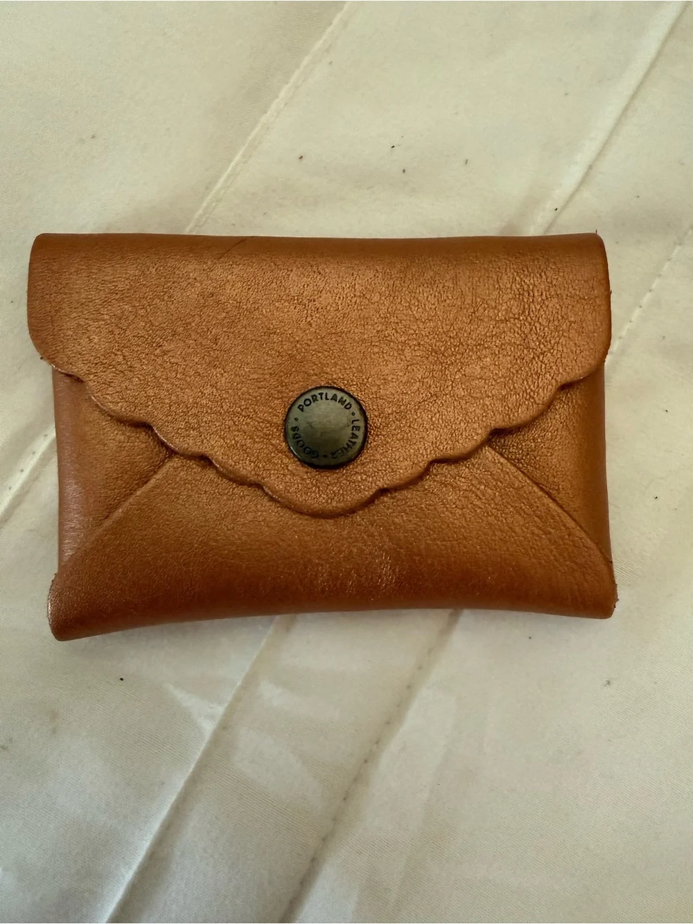 New Portland Leather Hava Daisy Wallet  Scallop Envelope Wallet Unicorn 🦄